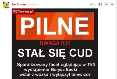 g.....a - > Codzienne przypomnienie, że SynGromu to zwykły prostacki troll na pisowsk...