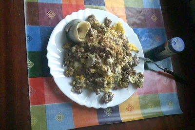 anonymous_derp - Dzisiejszy obiad: Smażona wołowina mielona z sześcioma jajkami, #mar...