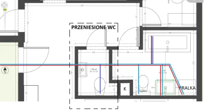 spec_IT - Rury w nowym mieszkaniu mam poprowadzone jak na rysunku (kolor niebieski i ...