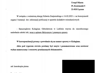 Cukrzyk2000 - Łęczyński ratusz nie odpowiada na wnioski, ponagla go SKO

Wysłałem w...