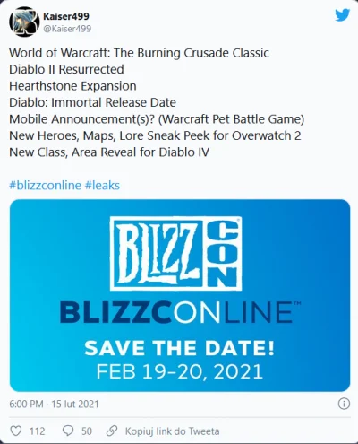 MamWdomuPrad - Ponoć ogłoszą odświeżone Diablo 2 na blizzconie (ʘ‿ʘ)

#blizzard #di...