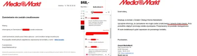 Tr0tyl - Pierwszy raz się przejechałem na #mediamarkt Taki oto mail po anulowaniu bez...