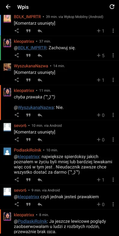 BDLK_IMPRTR - Wolnościowiec-konfederata @kleopatrixx dodaje wpis na swoim poziomie, s...