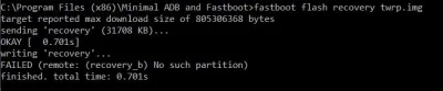 ibeafraidi - @misiek735: @Koloses: Spróbowałem fastboot flash recovery twrp.img i wys...
