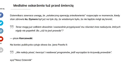 g.....a - > Chciałbym być dobrze zrozumiały: nie chodzi o to, że McCarrick i Dymer by...