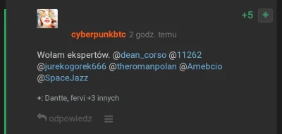 A.....o - Najpierw wrzucił mnie na #czarnolisto, a teraz woła XD

@cyberpunkbtc, zd...