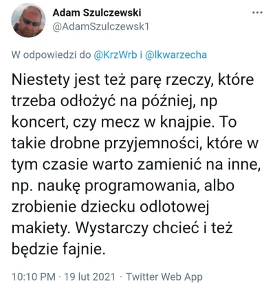 ElLama - Nie wytrzymacie jeszcze trochę? Tylko parę tygodni, nie umrzesz od tego.

...