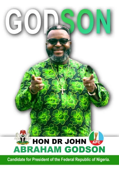 unick - John Godson ma zajebisty plakat wyborczy na prezydenta Nigerii ( ͡° ͜ʖ ͡°)
#...