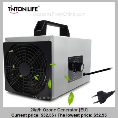 n_____S - 20g/h Ozone Generator [EU] dostępny jest za $32.55 (najniższa: $32.95)
Wys...