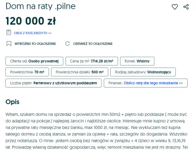 dawpis - Nie ma kasy na kupno mieszkania? Bank odmawia kredytu? Nie chcesz komuś płac...