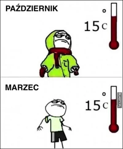 kochajalborzuc - Mamy temperature na plusie, wiec wrzucam prawilnego mema.
#pogoda #...