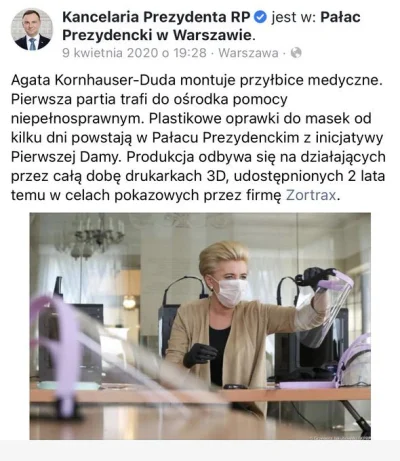 g.....a - Panie Prezydencie @Andrzej-Duda, dlaczego Pańska żona nie szyła maseczek ty...