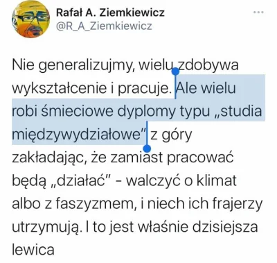 Andreth - A mogli skończyć polonistykę i wziąć się do porządnej roboty, tak jak Ziemk...