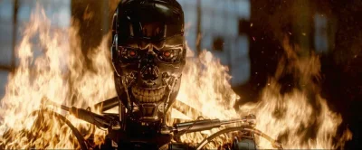 J-23 - ta scena z Terminatora jak zalewają go ciekłym metalem, a on po chwili wstaje ...