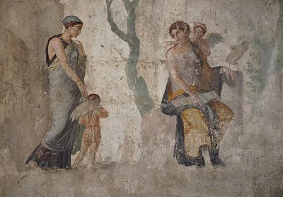 IMPERIUMROMANUM - Rzymski fresk ukazujący ukaranie Amora przez Wenus

Rzymski fresk...