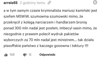 Reepo - Rzadko kiedy zgadzam się z komentarzami pod artykułami, to jest straszne, że ...