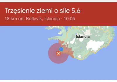 Zlpnc - Ale dzisiaj trzęsło, aż się obudziłem
#islandia #trzesienieziemi