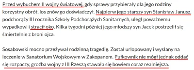 pawel694 - Coś się nie klei w tym artykule, syn Sosabowskiego stracił oko podczas Pow...