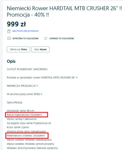 Meritum - Ej, co to ma być:
opis do rzeczy: ukradłem ... o_O
i tak z wiekszością rz...