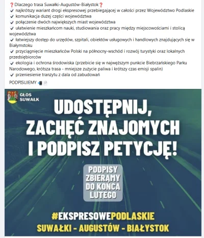 szumek - Petycja do końca lutego
Ostatnie dni na podpisanie petycji # EkspresowePodl...
