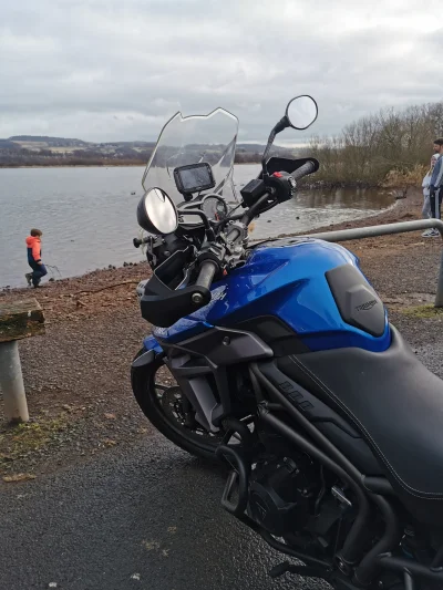 Aenkill - Krótki wypad nad jeziorko. Niby lockdown w Szkocji, ale sporo motocyklistów...