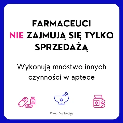 dwa_fartuchy - Wchodząc do apteki zazwyczaj widzi się osobę w białym fartuchu stojącą...