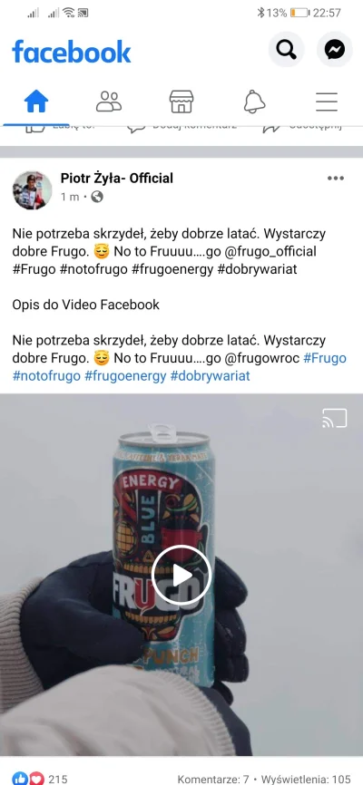 Bobokkk - #skoki #zyla wrzucił chyba komenatrz który mu wysłali z frugo xD z nagłówki...