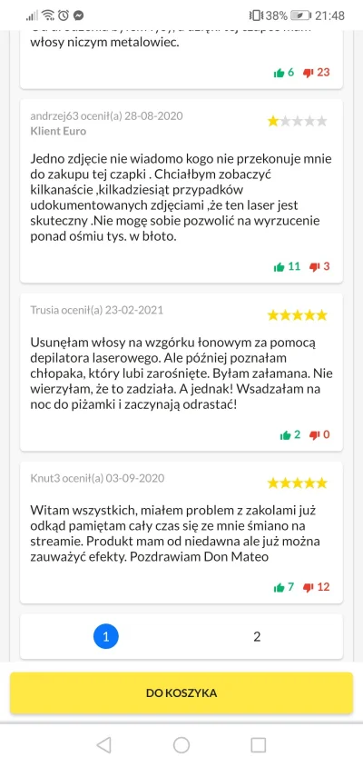 smutnyZiemniak - Używał ktoś z was tej czapki laserowej HairMask na porost włosów za ...