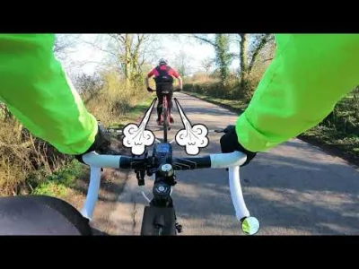 cotaangliatoja_nie - POTĘŻNY KOLARZ MTB pokazuje pedalarzowi na szosie jak wyprzedzać...