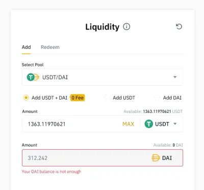 Instynkt - Dlaczego na binance przy dostarczaniu płynności na 1363 USDT jest wymagane...