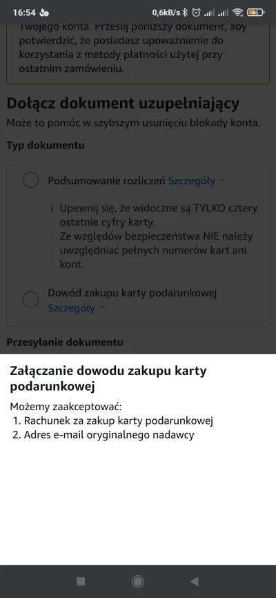 MichalQ20 - @JcL pewnie jak bym próbował karta podarunkowa płacić przy blokadzie kont...