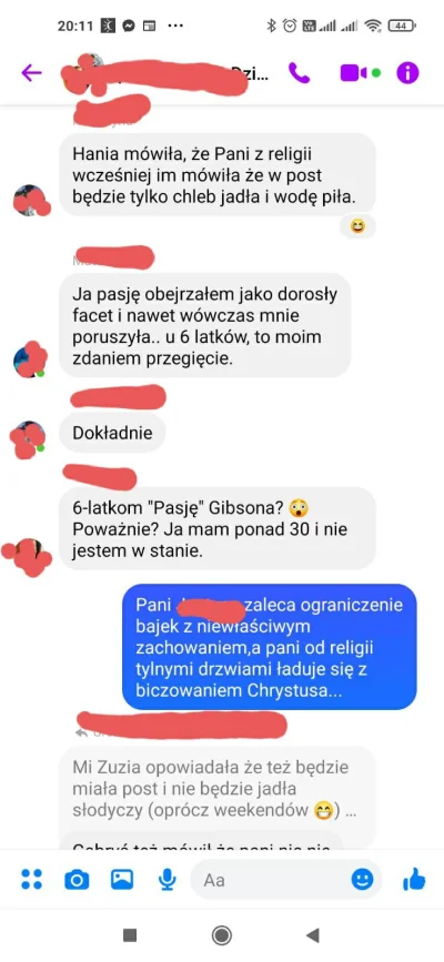 FisioX - Mirki, potrzebuję pomocy!
W skrócie - 6 latkom na religii puścili scenę bicz...