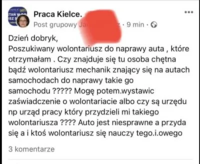 Stalionnn - #praca #heheszki #Kielce #spotted

Poszukiwany mechanik od zaraz ( ͡° ͜...