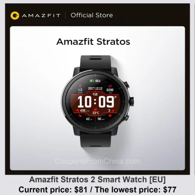 n_____S - Amazfit Stratos 2 Smart Watch [EU] dostępny jest za $81.00 (najniższa: $77....