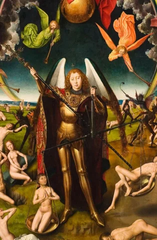 Maruczak - W średniowieczu malarze malowali często anioły w wojskowych zbrojach z tam...