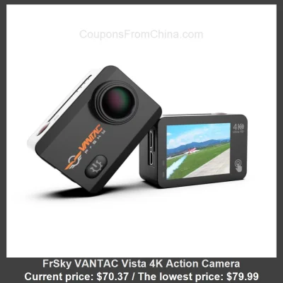 n_____S - FrSky VANTAC Vista 4K Action Camera dostępny jest za $70.37 (najniższa: $79...