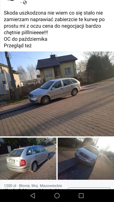 Popularny_mis - Nie chce ktoś skody kupić bo mi się ciekawa oferta na fb pojawiła
#mo...