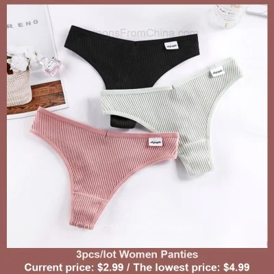 n_____S - 3pcs/lot Women Panties dostępny jest za $2.99 (najniższa: $4.99)
Link znaj...