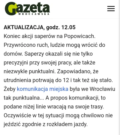 zgredinho - Wrocławska nie przepuści żadnej okazji do wbicia szpilę mpk
#wroclaw