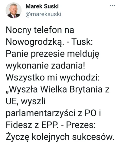 Hrjk - Czy ktoś może powiedzieć Suskiemu że ludzie spoza partii nie dzwonią do prezes...