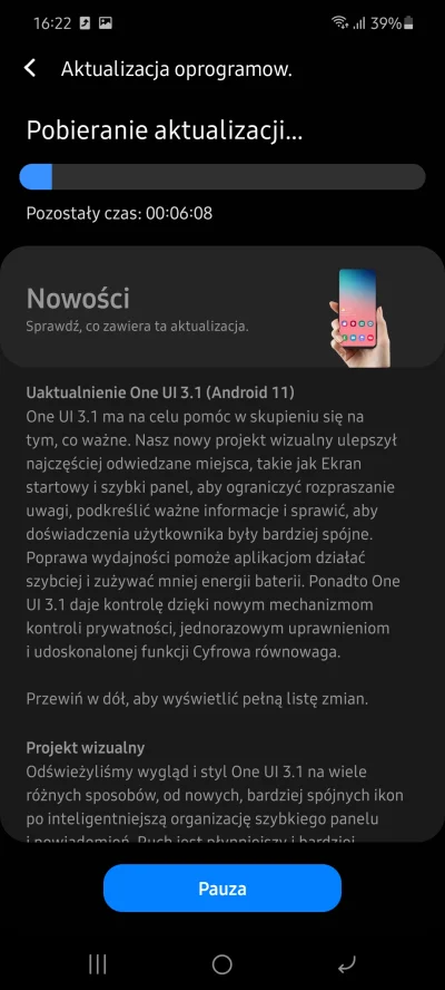 s.....k - @wiera87: @GrafikaUltraHaDe: już wpada Android 11 z OneUI3.1 i poprawkami z...