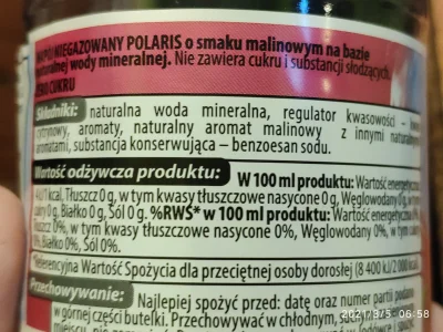 hieronimgieroslawski - woda smakowa polaris malinowa już jest bez cukru i smakuje och...