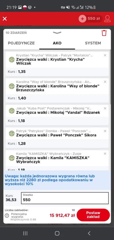 Robur522 - Co sądzicie o tym kuponie #bukmacherka #famemma #betclic