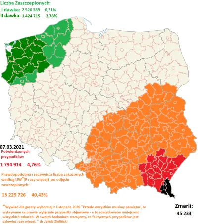 Cierniostwor - Koronawirusem zaraziło się już oficjalnie 1 794 914 osób w całej Pols...