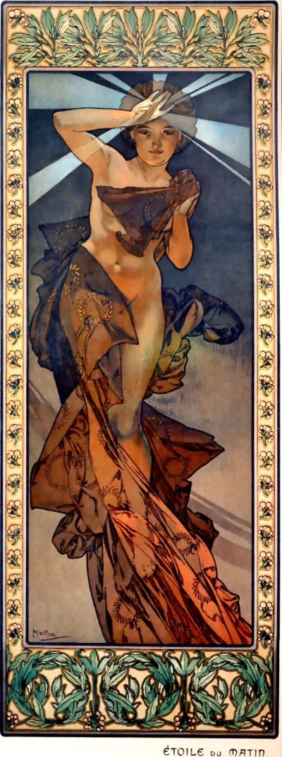 Anagama - Gwiazda zaranna - Alfons Mucha
(z cyklu Księżyc i gwiazdy)
kolorowa litog...