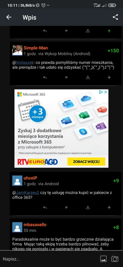 intires98 - @uhceiP można, nawet reklama jest nad twoim komentarzem do usługi 365 ( ͡...