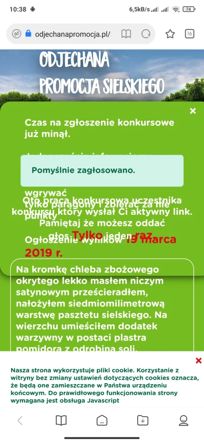 Don_Simon - @obama22: Oświadczam że zagłosowałem na kanapkę z pasztetem i biorę udzia...