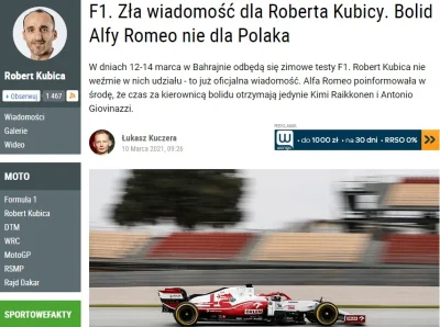 smutny_kojot - Jak tam powrut w 2022 urus zmalau?
SPOILER
#f1 #kubica