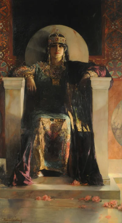 W.....k - "Cesarzowa Teodora" Jean-Joseph Benjamin-Constant 1887 rok, olej na płótnie...