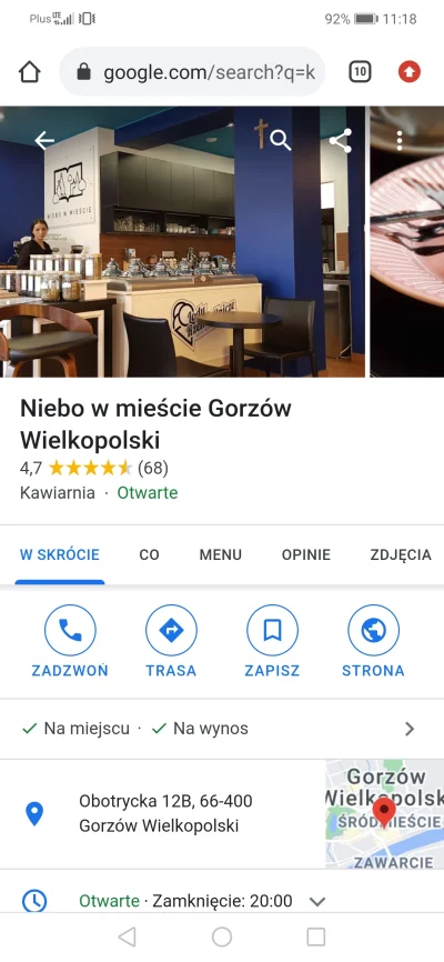 Ant7 - W Gorzowie jakaś restauracja jest otwarta z możliwością zjedzenia na miejscu? ...